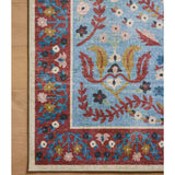 Rifle Paper Co. x Loloi Rug Canopy CNP-03, Red/Blue