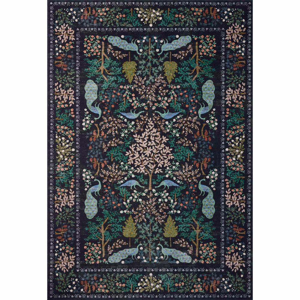 Rifle Paper Co. x Loloi Rug Canopy CNP-04, Black