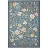 Rifle Paper Co. x Loloi Rug Cotswolds COT-01, Teal-Rugs-High Fashion Home