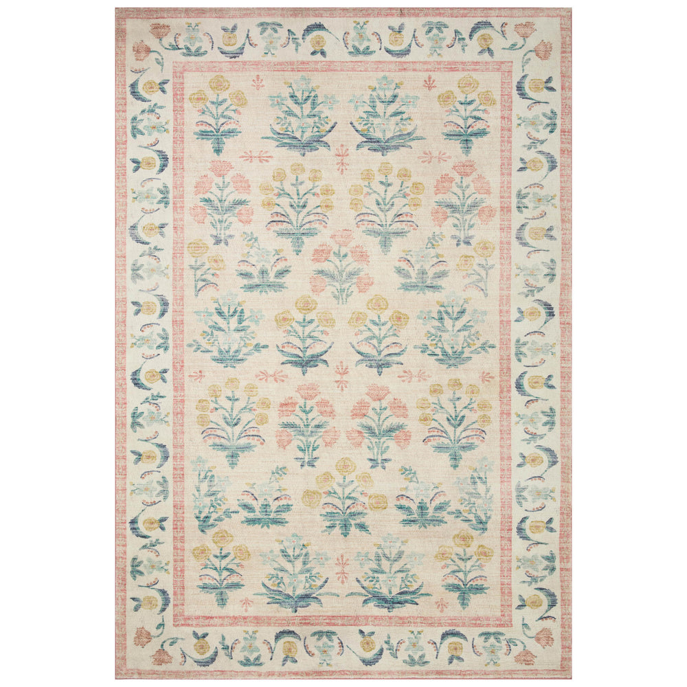 Rifle Paper Co. x Loloi Rug Eden EDE-01, Mughal Rose Blush-Rugs-High Fashion Home