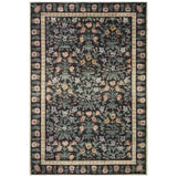Rifle Paper Co. x Loloi Rug Eden EDE-02, Mughal Garden Black-Rugs-High Fashion Home