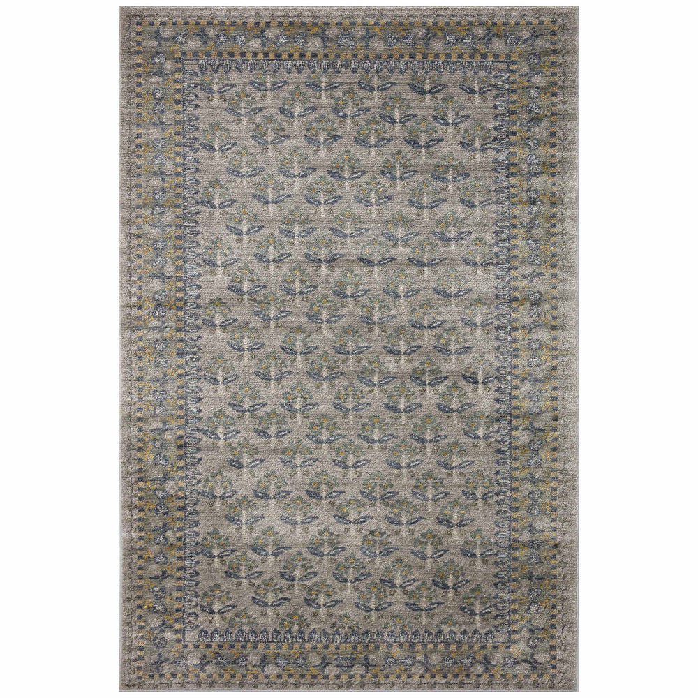 Rifle Paper Co. x Loloi Rug Fiore FIO-02, Grey-Rugs-High Fashion Home