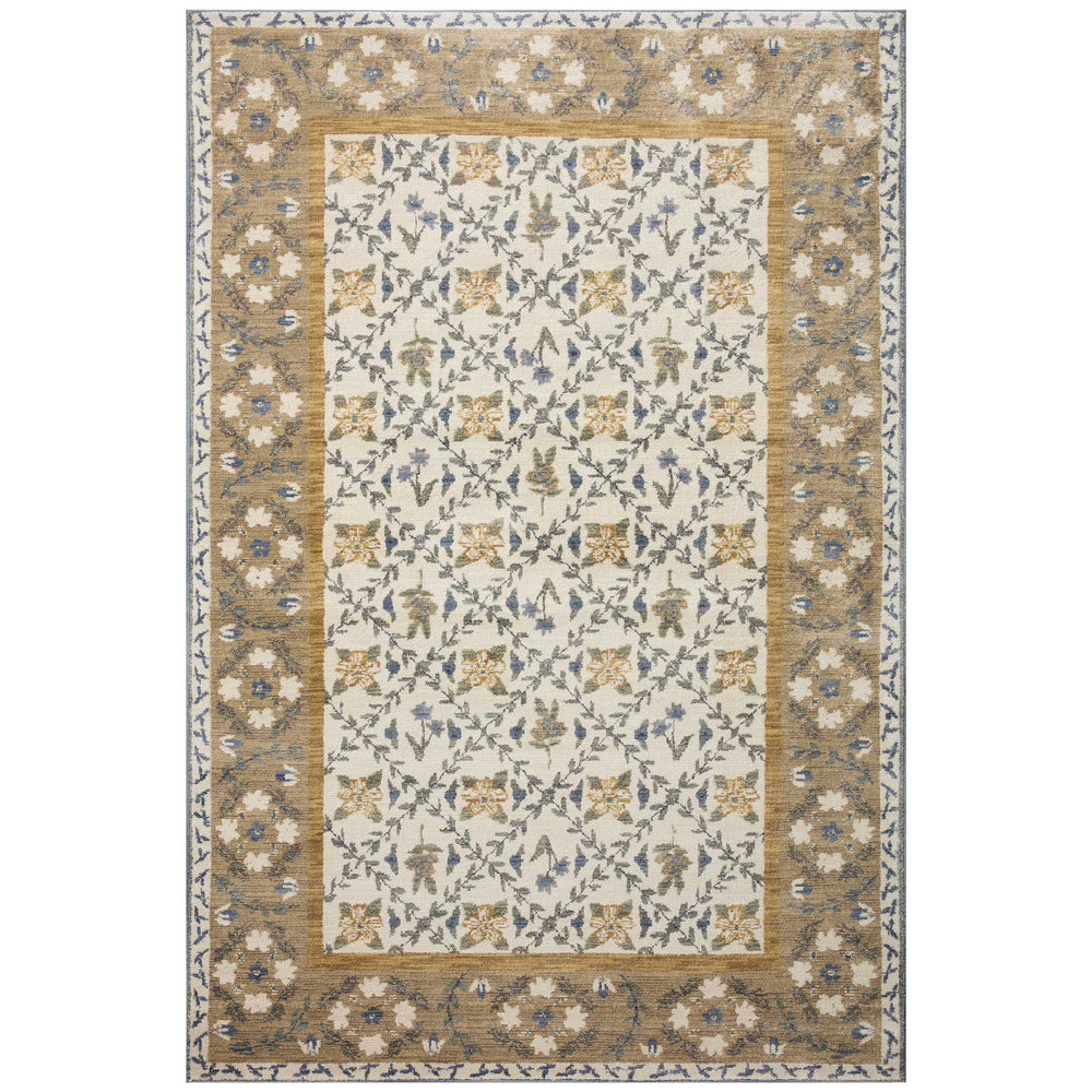 Rifle Paper Co. x Loloi Rug Fiore FIO-03, Gold-Rugs-High Fashion Home
