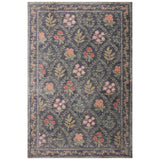 Rifle Paper Co. x Loloi Rug Fiore FIO-04, Charcoal-Rugs-High Fashion Home