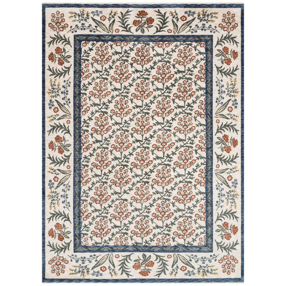 Rifle Paper Co. x Loloi Rug Kismet KIS-02, Cream-Rugs-High Fashion Home