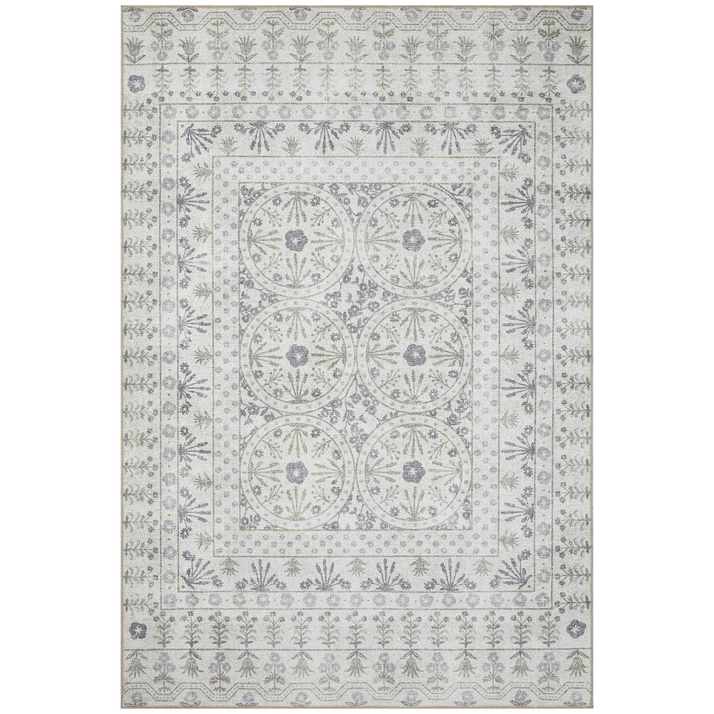 Rifle Paper Co. x Loloi Rug Maison MAO-03, Rosette Ivory-Rugs-High Fashion Home