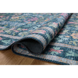 Rifle Paper Co. x Loloi Rug Maison MAO-06, Blue/Multi-Rugs-High Fashion Home
