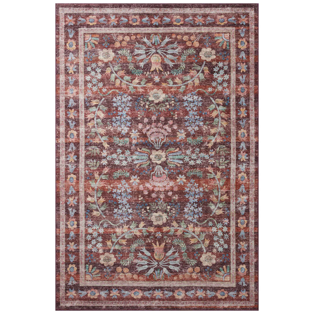 Rifle Paper Co. x Loloi Rug Maison MAO-06, Red-Rugs-High Fashion Home