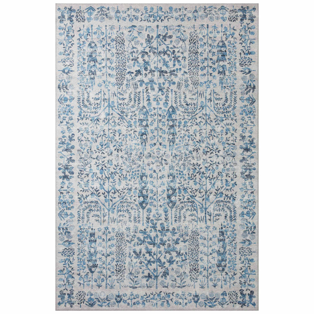 Rifle Paper Co. x Loloi Rug Maison MAO-07, Blue-Rugs-High Fashion Home