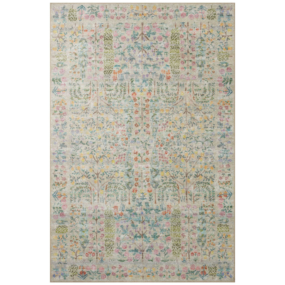 Rifle Paper Co. x Loloi Rug Maison MAO-07, Khaki-Rugs-High Fashion Home