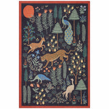 Rifle Paper Co. x Loloi Rug Menagerie MEN-01, Black-Rugs-High Fashion Home