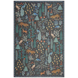 Rifle Paper Co. x Loloi Rug Menagerie MEN-02, Black-Rugs-High Fashion Home