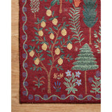 Rifle Paper Co. x Loloi Rug Menagerie MEN-02, Crimson-Rugs-High Fashion Home