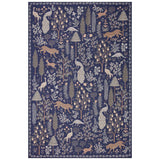 Rifle Paper Co. x Loloi Rug Menagerie MEN-02, Navy-Rugs-High Fashion Home