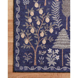 Rifle Paper Co. x Loloi Rug Menagerie MEN-02, Navy-Rugs-High Fashion Home