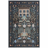 Rifle Paper Co. x Loloi Rug Menagerie MEN-03, Black-Rugs-High Fashion Home