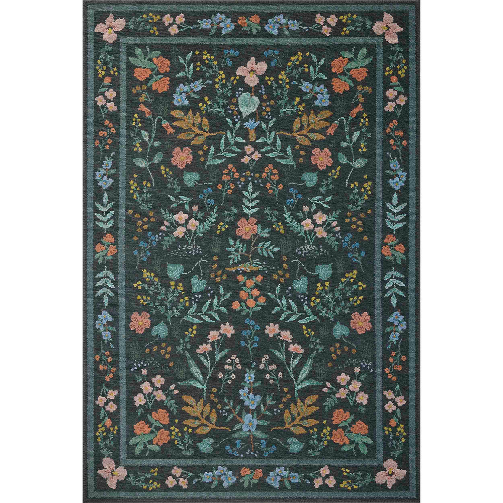 Rifle Paper Co. x Loloi Rug Wildwood, Charcoal-Rugs1-High Fashion Home