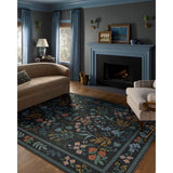 Rifle Paper Co. x Loloi Rug Wildwood, Charcoal-Rugs1-High Fashion Home