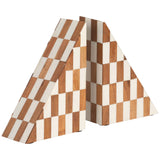 Right Angle Bookends, Ivory/Natural-Accessories-High Fashion Home