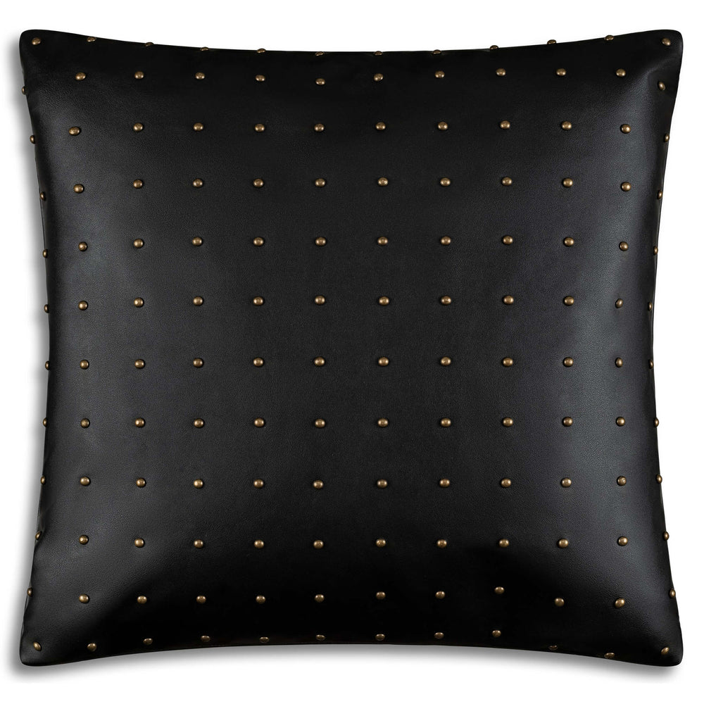 Riley Studded Pillow, Black