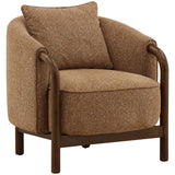 Rimas Chair, Brown-Furniture - Chairs-High Fashion Home