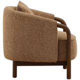 Rimas Chair, Brown-Furniture - Chairs-High Fashion Home