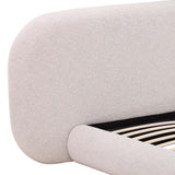 Ringo Bed, Cream-Furniture - Bedroom-High Fashion Home