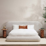 Ringo Bed, Cream-Furniture - Bedroom-High Fashion Home
