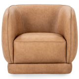 Rinner Leather Chair, Tan-Furniture - Chairs-High Fashion Home