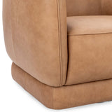 Rinner Leather Chair, Tan-Furniture - Chairs-High Fashion Home