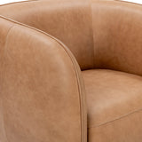Rinner Leather Chair, Tan-Furniture - Chairs-High Fashion Home