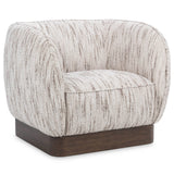 Rinner Swivel Accent Chair, Cocoa Cream-Furniture - Chairs-High Fashion Home