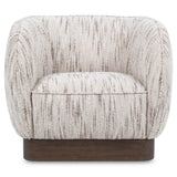 Rinner Swivel Accent Chair, Cocoa Cream-Furniture - Chairs-High Fashion Home