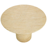 Riva Dining Table, Travertine-Furniture - Dining-High Fashion Home