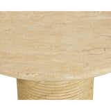 Riva Dining Table, Travertine-Furniture - Dining-High Fashion Home