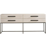 River Rock 4 Drawer Console, Light Natural-Furniture - Accent Tables-High Fashion Home