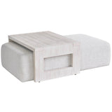 River Rock Cocktail Table, Monique Linen-Furniture - Accent Tables-High Fashion Home