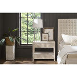 River Rock Lattice Nightstand, River Rock-Furniture - Bedroom-High Fashion Home
