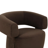 River Swivel Accent Chair, Chocolate Brown-Furniture - Chairs-High Fashion Home