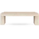 Rizza Rectangular Coffee Table, Natural