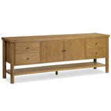 Roark Media Console, Amber Oak by Four Hands