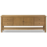 Roark Media Console, Amber Oak by Four Hands