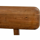 Robertson Leather Bench, Porto Natural