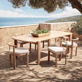Rocco Outdoor Dining Table, Butterscotch-Furniture - Outdoor-High Fashion Home