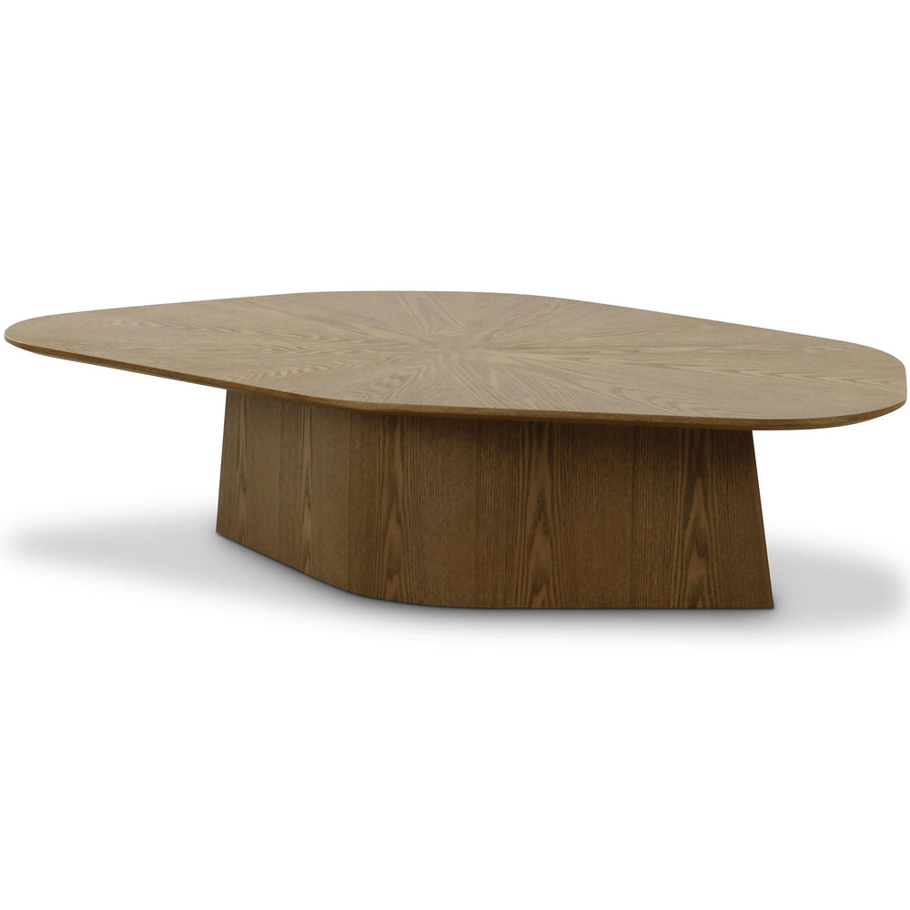 Roche Geometric Low Coffee Table, Brown