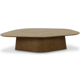 Roche Geometric Low Coffee Table, Brown