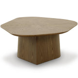 Roche Geometric Low Coffee Table, Brown