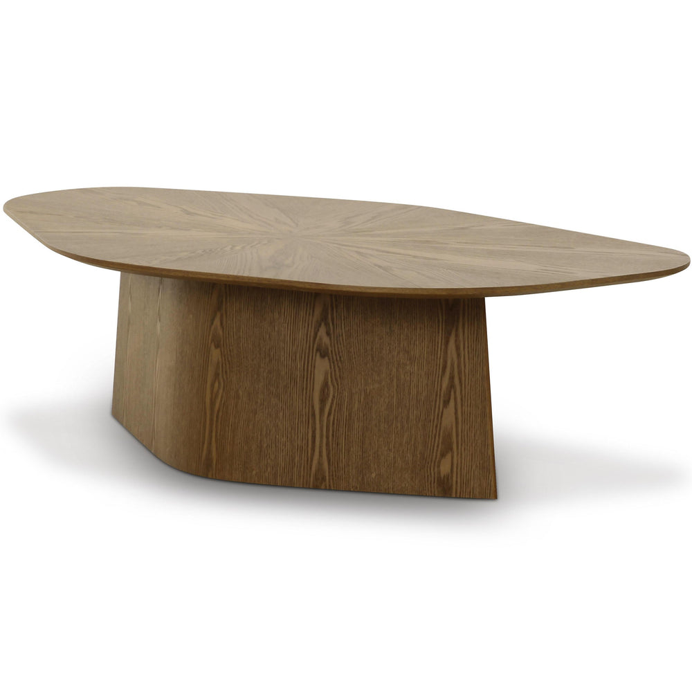 Roche Geometric Coffee Table, Brown