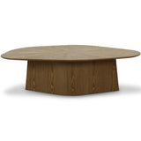 Roche Geometric Coffee Table, Brown