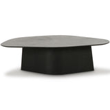 Roche Geometric Coffee Table, Black